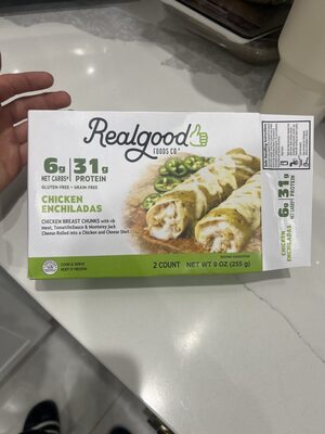 Real Good Foods Co. Chicken Enchiladas, 2 Count, 9 Oz