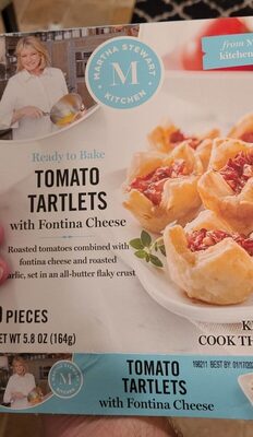 Tomato With Fontina Cheese Roasted Tomatoes Combined With Fontina Cheese And Roasted Garlic, Set In An All-Butter Flaky Crust Tartlets, Tomato With Fontina Cheese
