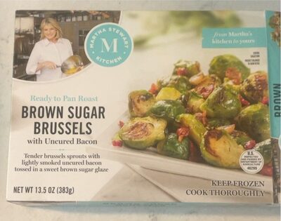 Brown Sugar Brussels With Uncured Bacon, Brown Sugar