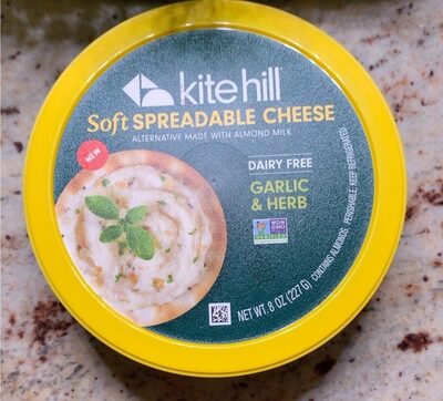 Garlic And Herb Dairy Free Soft Spreadable Cheese Alternative, Garlic And Herb
