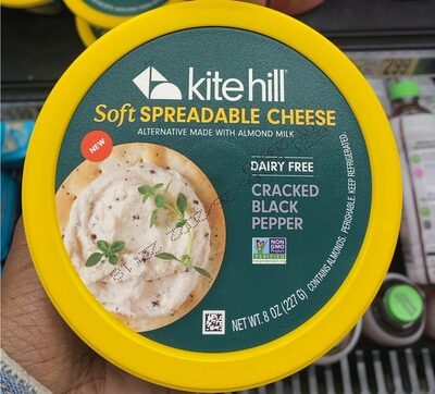 Cracked Black Pepper Soft Spreadable Cheese, Cracked Black Pepper