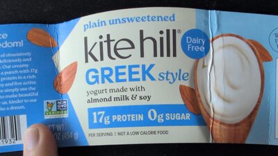 Plain Unsweetened Greek Style Plant-Based Yogurt