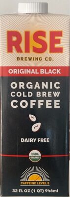 Original Black Organic Cold Brew Coffee, Original Black