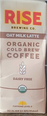Oat Milk Latte Organic Cold Brew Coffee, Oat Milk Latte