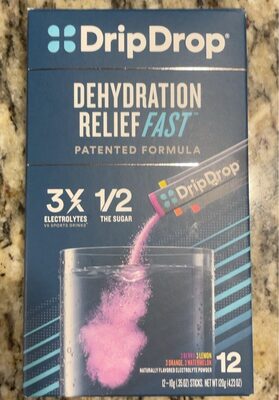 Dehydration Relief Fast Electrolyte Powder - Berry, Lemon, Orange, Watermelon, Berry, Lemon, Orange, Watermelon