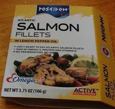 Atlantic Salmon Fillets In Lemon Pepper Oil, Lemon Pepper Oil