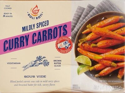 Mildly Spiced Curry Carrots