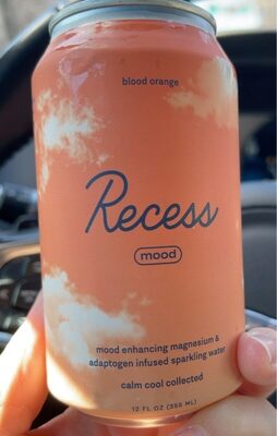 Blood Orange Mood Enhancing Magnesium & Adaptogen Infused Sparkling Water, Blood Orange