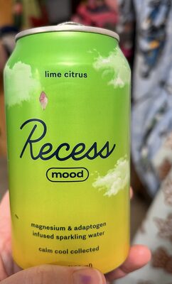 Lime Citrus Mood Magnesium & Adaptogen Infused Sparkling Water, Lime Citrus