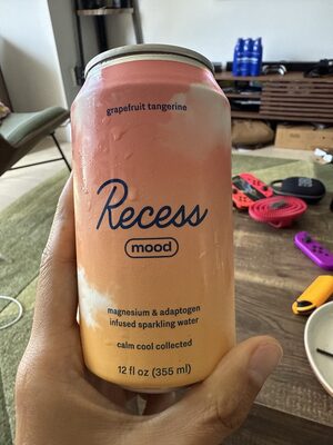 Grapefruit Tangerine Mood Magnesium & Adaptogen Infused Sparkling Water, Grapefruit Tangerine
