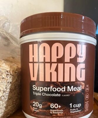 Superfood Meal Replacement Plant Protein 20G Shakes, Triple Chocolate, Triple Chocolate