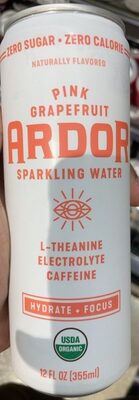 Energy Pink Grapefruit Sparkling Water, Grapefruit
