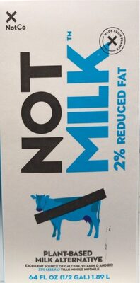 2% Reduced Fat Notmilk Plant-Based Milk Alternative
