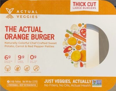 The Actual Thick Cut Large Orange Burger Patties