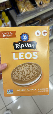 Golden Vanilla Sandwich Creme Cookie Leos, Golden Vanilla