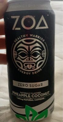 Pineapple Coconut Flavored Zero Sugar Energy Drink, Pineapple Coconut