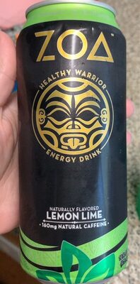Lemon Lime Flavored Warrior Healthy Energy Drink, Lemon Lime