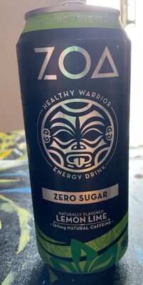 Lemon Lime Flavored Zero Sugar Energy Drink, Lemon Lime