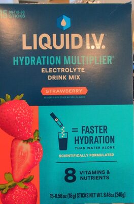Strawberry Hydration Multiplier Electrolyte Drink Mix, Strawberry