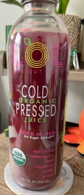 Tart Cherry Watermelon Beet Raspberry Apple Lemon Cold Pressed Organic Juice, Tart Cherry Watermelon Beet Raspberry Apple Lemon