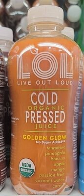 Golden Glow Cold Organic Pressed Juice