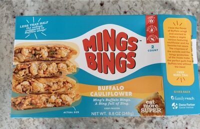 Mingsbings Buffalo Cauliflower Bing, 2 Count, 8.8 Oz
