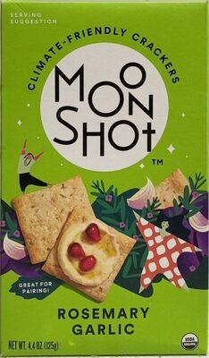 Rosemary Garlic Climate Friendly Crackers, Rosemary Garlic