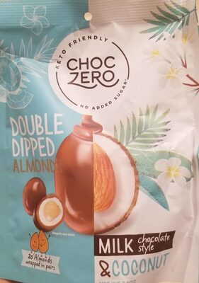 Milk Coconut Double Dipped Almonds, Milk Coconut