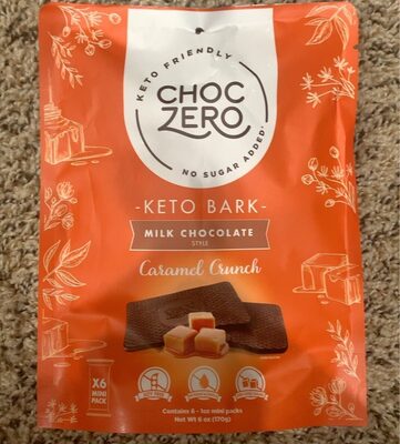 Milk Caramel Crunch Keto Bark, Milk Caramel Crunch