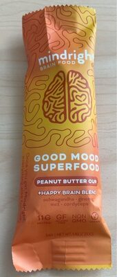 Peanut Butter Cup Good Mood Superfood Bar, Peanut Butter Cup
