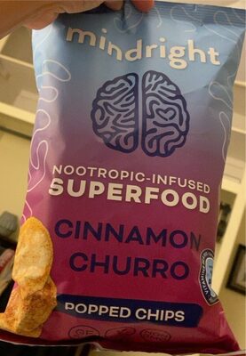 Cinnamon Churro Nootropic-Infused Superfood Popped Chips, Cinnamon Churro