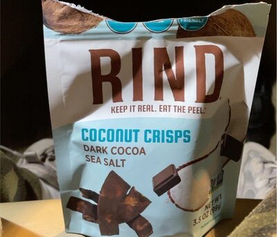 Dark Cocoa Sea Salt Coconut Crisps, Dark Cocoa Sea Salt
