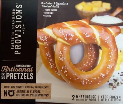 Handcrafted Artisanal Wheelhouse Soft Pretzels, Cheese; Chili Lime