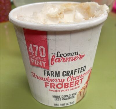 Strawberry Cheesecake Frobert Frozen Dairy Dessert, Strawberry Cheesecake