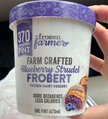 Blueberry Strudel Frobert Farm Crafted Frozen Dairy Dessert, Blueberry Strudel