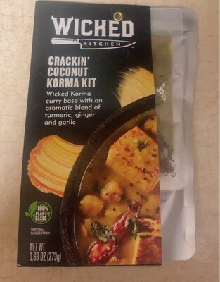 Crackin' Coconut Wicked Korma Curry Base With An Aromatic Blend Of Turmeric, Ginger And Garlic Korma Kit, Crackin' Coconut