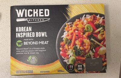 Korean Inspired Beyond Meat In A Korean-Style Miso And Soy Sauce With Fragrant Jasmine Rice & Mixed Veg Bowl, Korean Inspired