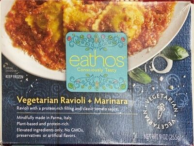 Vegetarian Ravioli + Marinara Ravioli With A Protein-Rich Filling And Classic Tomato Sauce, Vegetarian Ravioli + Marinara
