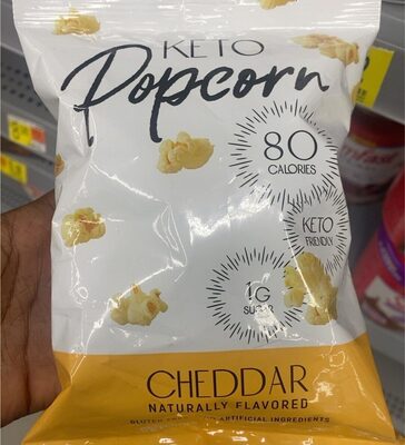 Cheddar Keto Popcorn, Cheddar