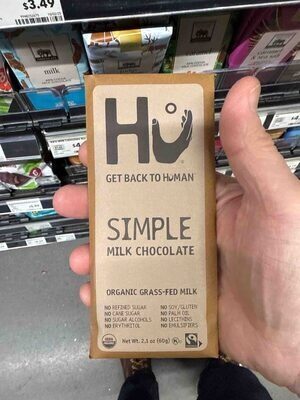 Simple Organic 48% Cacao Milk Chocolate, Simple
