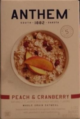 Peach & Cranberry Whole Grain Oatmeal, Peach & Cranberry