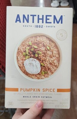 Pumpkin Spice Whole Grain Oatmeal, Pumpkin Spice