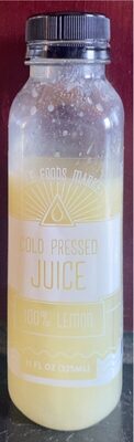 100% Lemon Cold Pressed Juice, Lemon