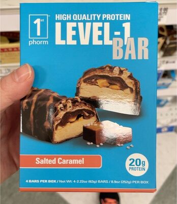 Salted Caramel Level-1 Protein Bars, Salted Caramel