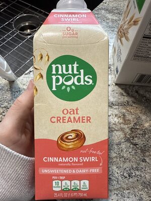 Cinnamon Swirl Oat Creamer, Cinnamon