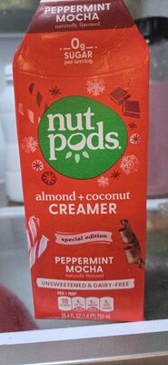 Peppermint Mocha Almond + Coconut Creamer, Peppermint; Mocha; Almond; Coconut