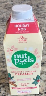 Holiday Nog Almond + Coconut Creamer , Almond; Coconut