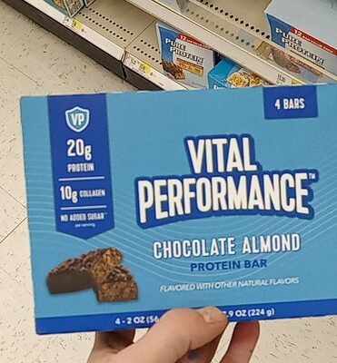 Protein 20 G, Collagen 10 G Bars, Chocolate Almond, Chocolate Almond