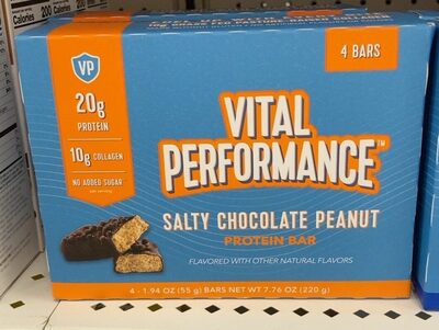 Protein 20 G, Collagen 10 G Bars, Salty Chocolate Peanut, Salty Chocolate Peanut