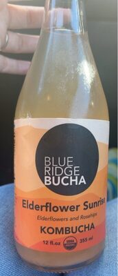Elderflower Sunrise Elderflowers And Rosehips Kombucha, Elderflower Sunrise